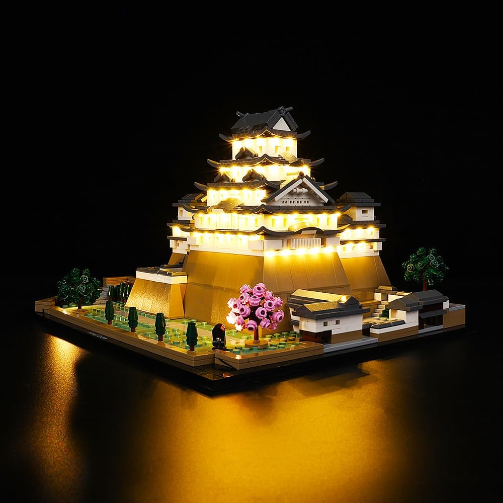Kyglaring LED Light Kit Compatible with Lego 21060 Model Set, Lighting Accessories Compatible with Himeji Castle, Lights Only (Model Not Included), Classic Version