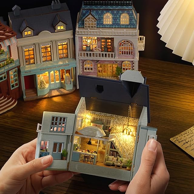 Foto 2 de 6 de Kit de muebles de madera en miniatura para casa de muñecas DIY