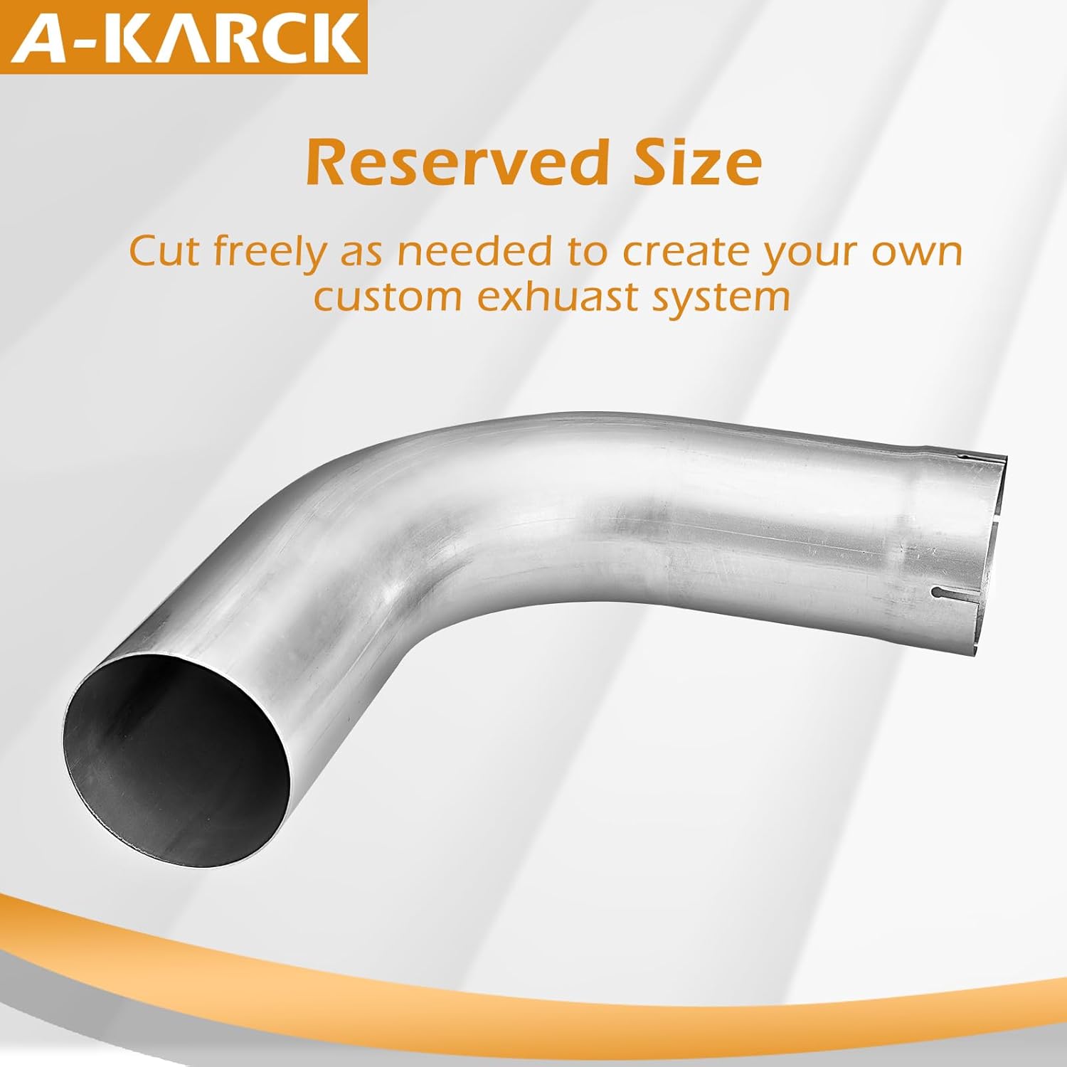 A-KARCK Exhaust 90 Degree Tube 4" OD, Exhaust Elbow 90 Degree 4'' Inlet/Outlet Aluminized Steel Exhaust Pipe Mandrel Bend