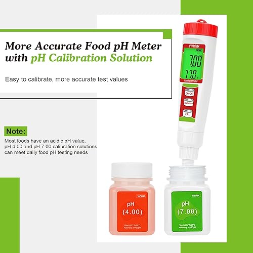 Vista 11 de Medidor digital de pH para alimentos, sonda de pH para masa madre y masa de pan, verificación del pH de salchichas fermentadoras y salami, probador