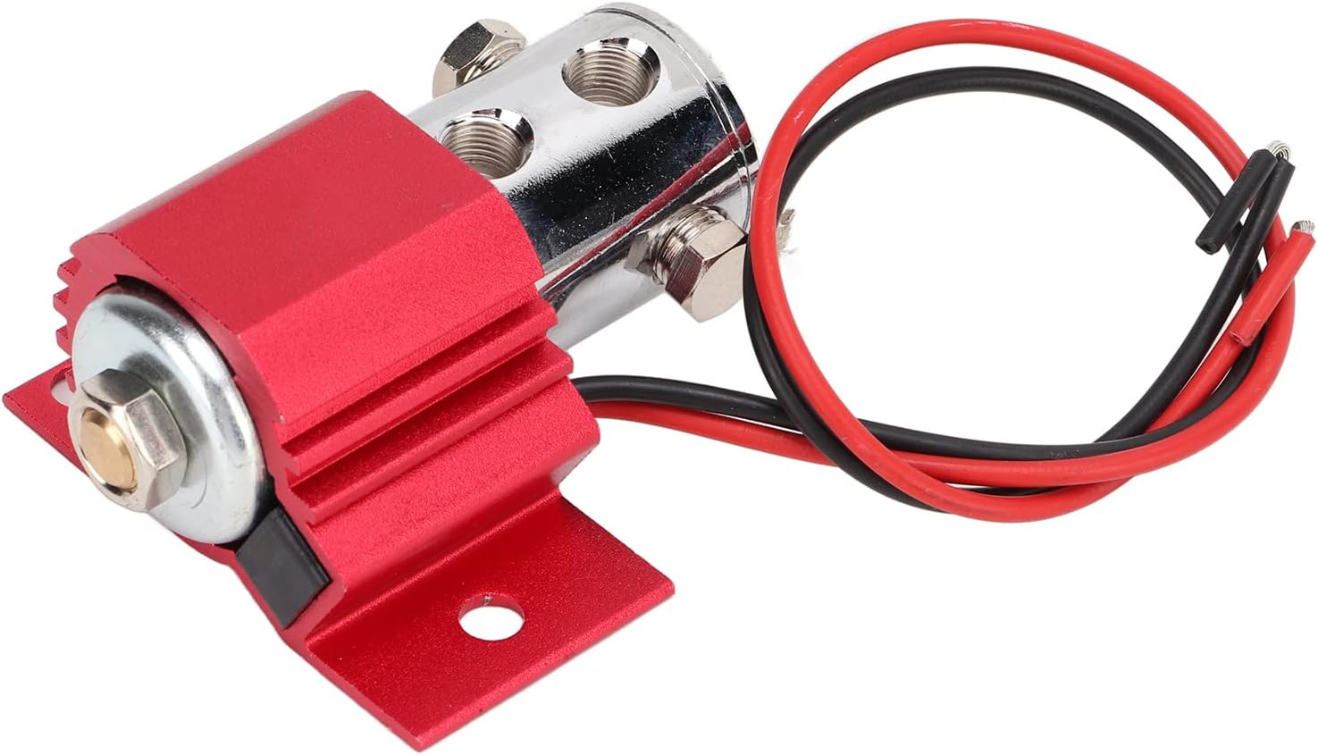 Electric Front Brake Kit Stainless Steel Support for Universal Car Accessories 12-24v DC (Red)