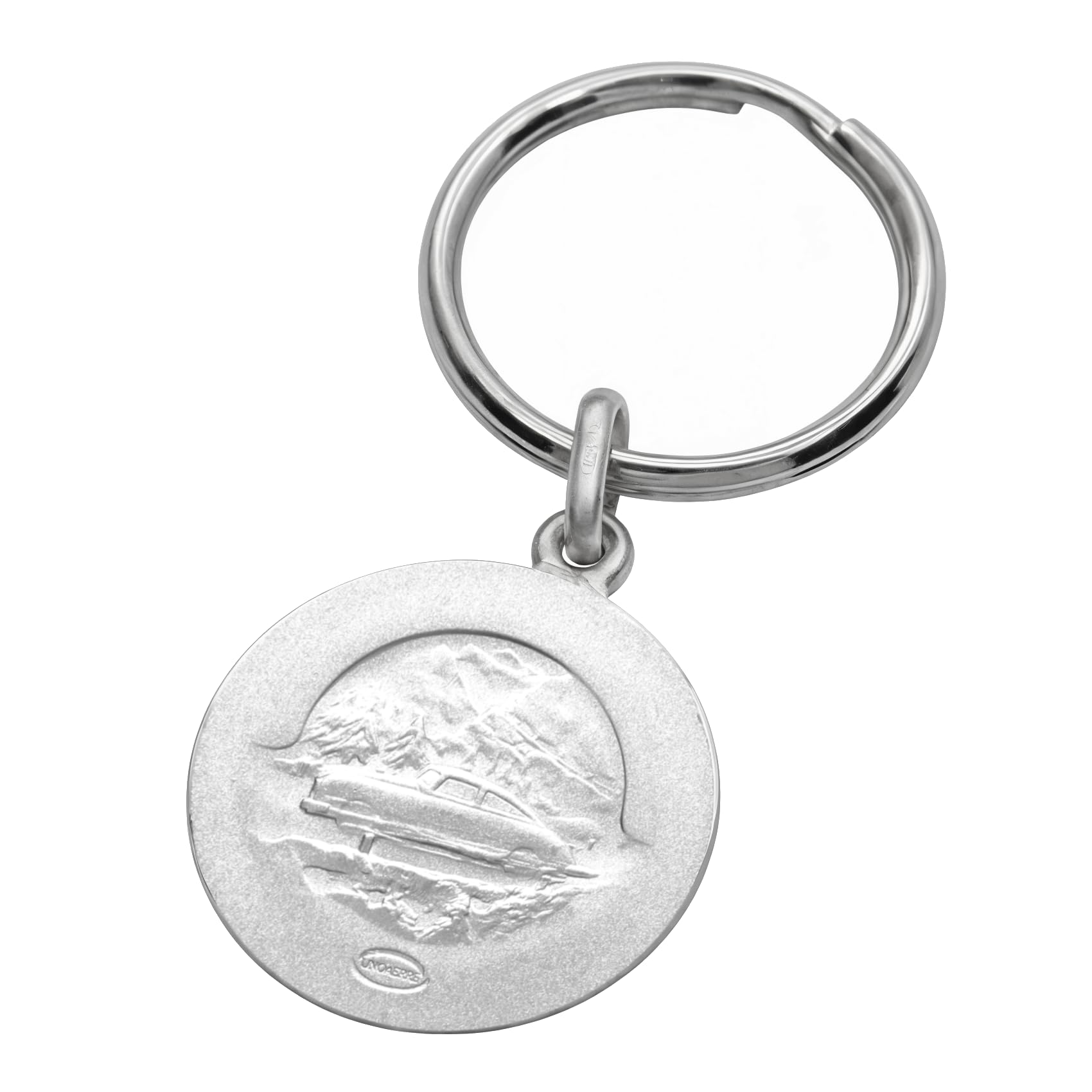 Alexander Castle Porte-Clés Saint Christophe en Argent Sterling 925 pour Homme - St Christophe Porte-Clés Réversible pour Voiture avec Coffret Cadeau Bijoux