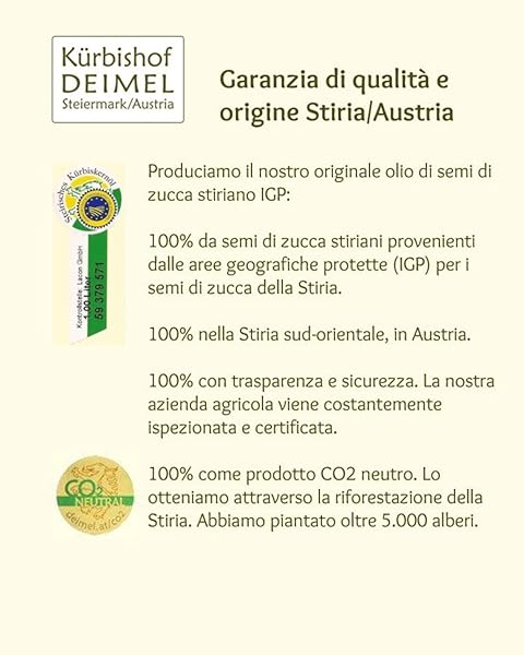 Kürbishof DEIMEL Steiermark/Austria Savings Offer 2 x 500 ml Pumpkin Seed Oil in Can - Original from Styria - Direct from Manufacturer - 4