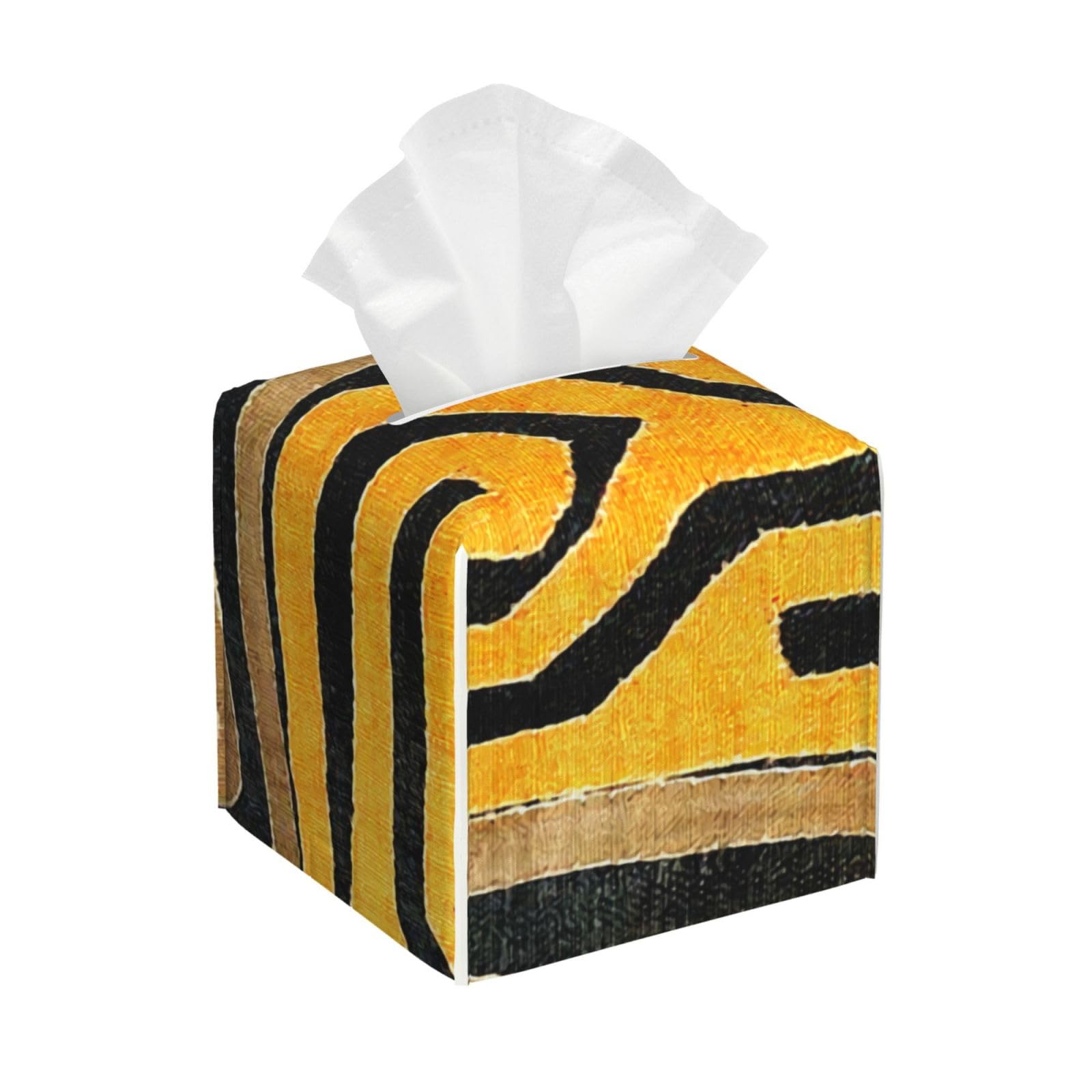 Contemporary African Mud Cloth Print 6 Tissue Box Cover, Fashionable Decorative Storage Box, Suitable for Most Places