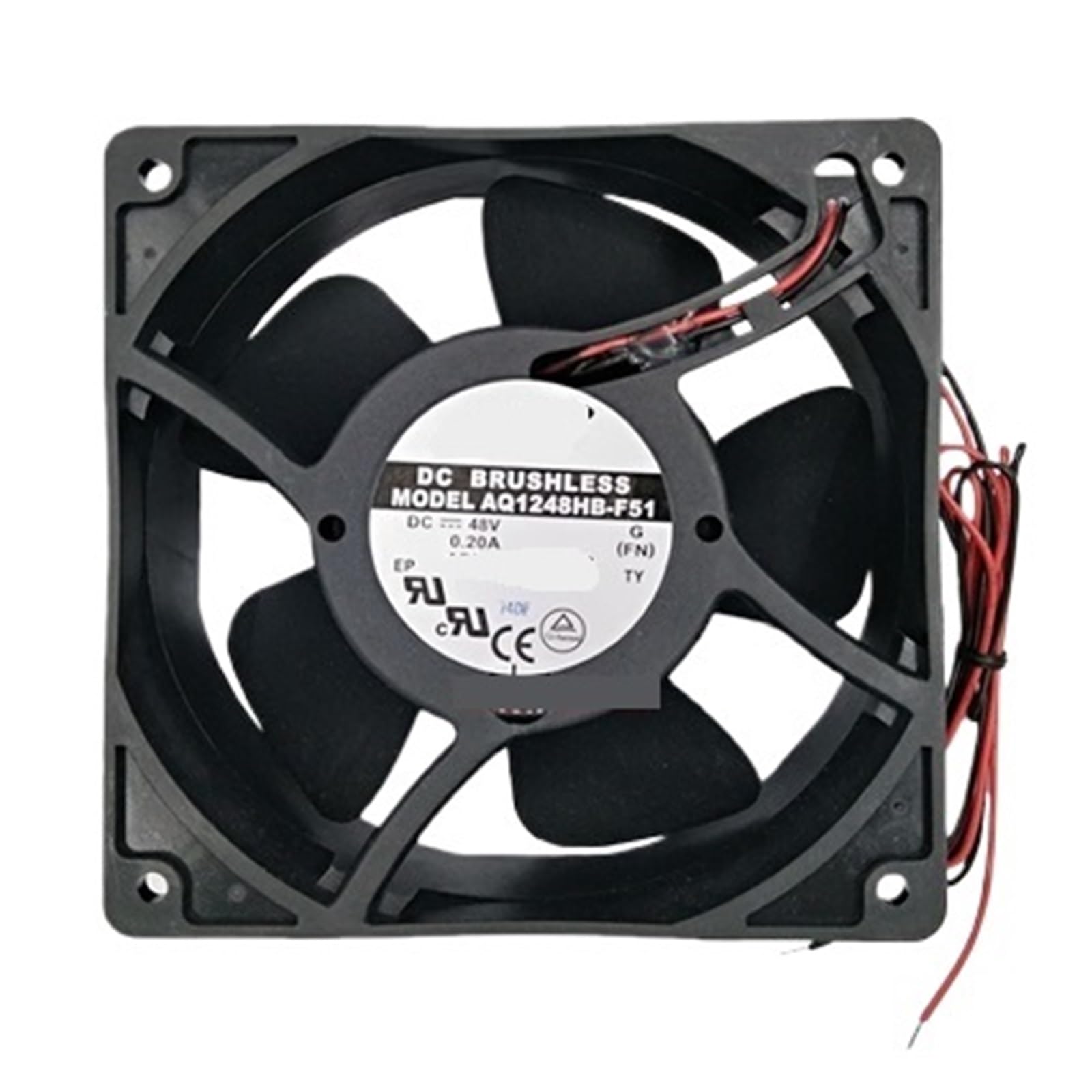 WEUSANXPL AQ1248HB-F51 DC 48V 0.20A 120x120x38mm 2-Wire Server Cooling Fan