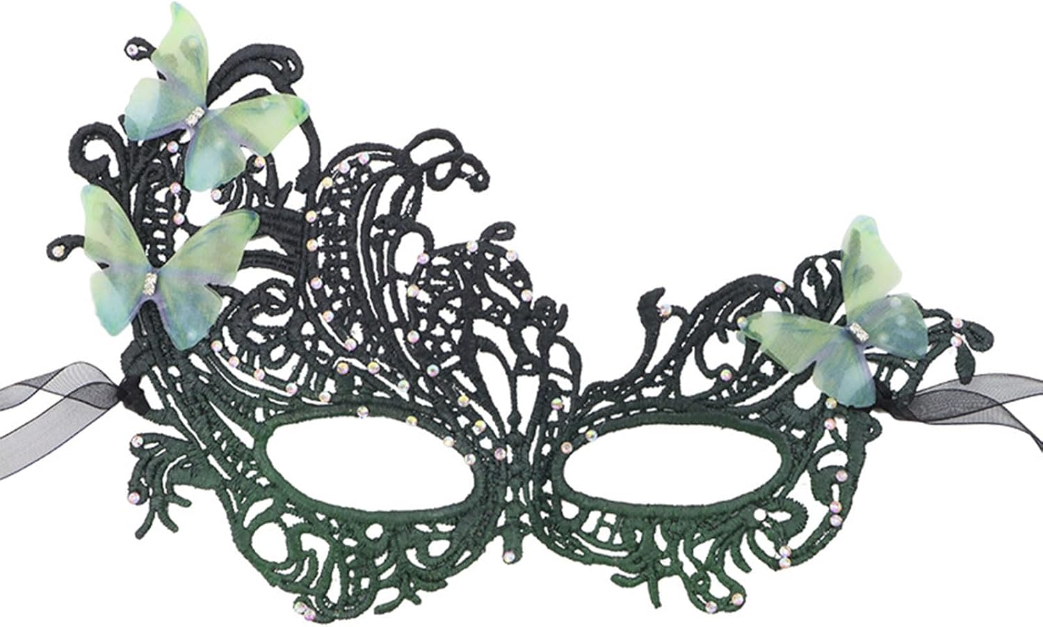 Voile Noir En Dentelle 80cm SAFIGLE - Accessoire Élégant Halloween Mariage Gothique