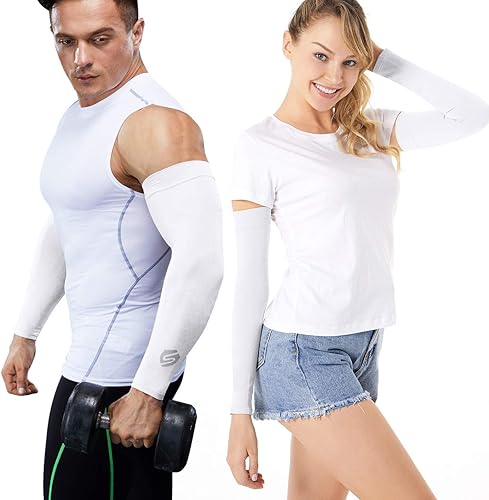 Miniatura 7 de SHINYMOD 2019 - Mangas de enfriamiento para el sol, 1 par, 3 pares, 6 pares, protección UV, protección UV, mangas de tatuaje, para hombres, mujeres,