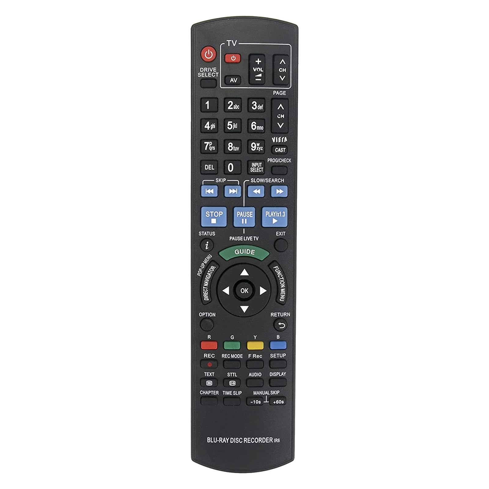 N2QAYB000475 Replaced Remote Control Fit for Panasonic Blu-Ray Player DMR-BW880GL DMR-BWT720 DMR-XW380 DMR-BW780GL DMR-BWT835 DMR-XW480
