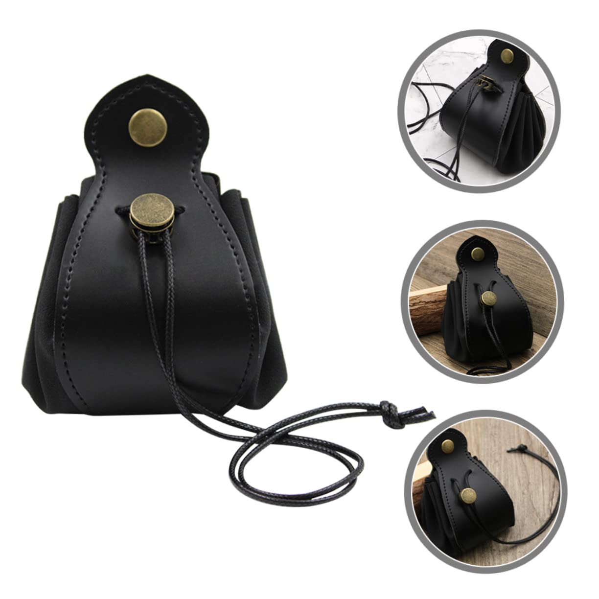 4pezzi Borsa Per Dadi Decorativa Pelle Sacchetto Porta Dadi e Resistente Per Giochi Da Tavolo e Accessori