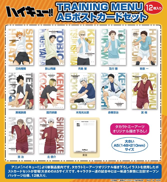 ハイキュー!! ダイカットポストカード １５種類セット J-WORLD バラ売❌ ハイキュー!! ダイカットポストカード 15種類セット J-WORLD