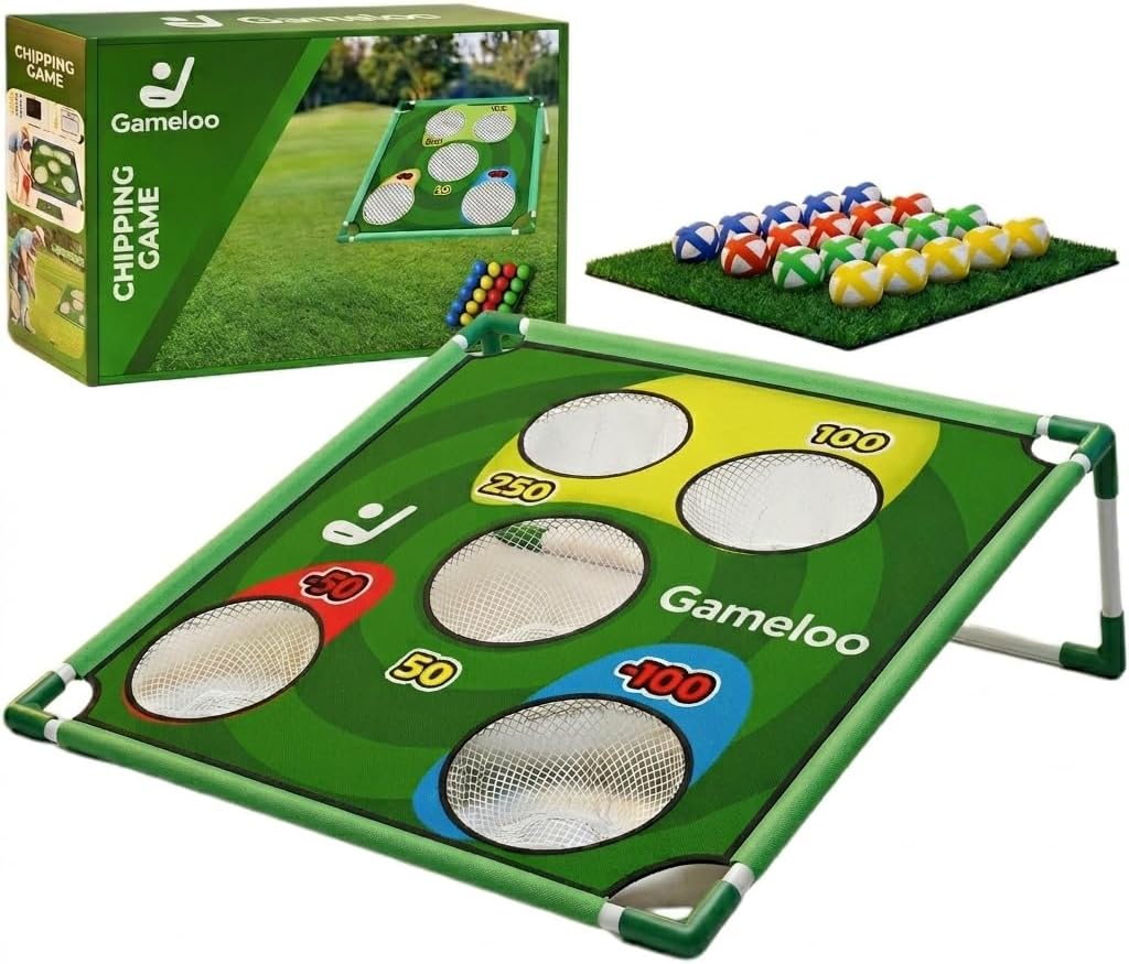 Golf Gift for Men – Portable Backyard Golf Chipping Game for Family, Indoor & Outdoor Lawn Game with Carry Bag, Fun Party Game, Father's Day, Birthday for Golfers