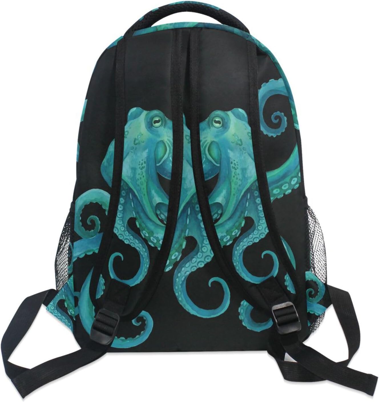 ALAZA Watercolor Octopus Large Backpack for Kids Boys Girls Student Personalized Laptop iPad Tablet Travel School Bag with Multiple Pockets