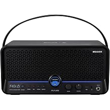 MOOER F40i Li Smart Guitar Amp 40W Touching Screen, Audio Separator, 6H Battery Life, Reuseable Effects App, Drummer/Looper/Stero Output, Loading IRs, XLR Jack for Acounstic/Electric Guitar Bass Black