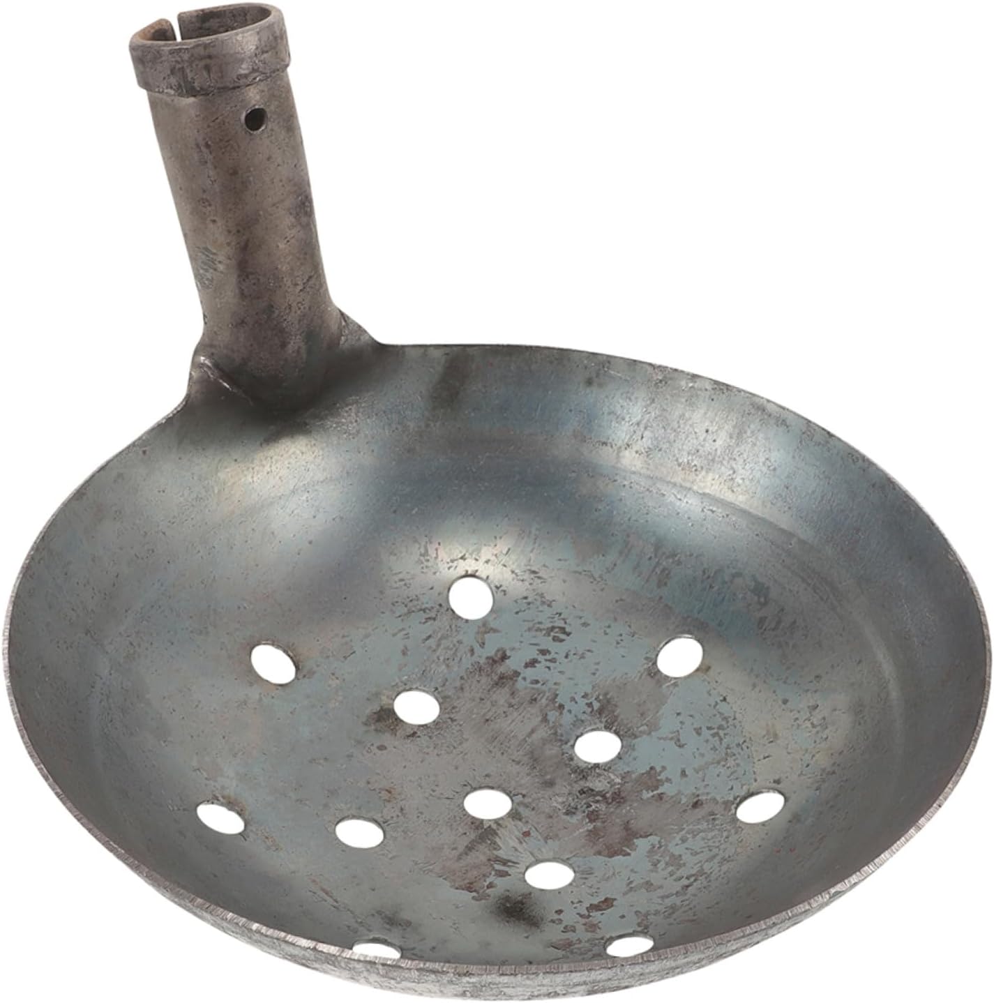 Kisangel Metal Sifting Scoop for Muck Cleaning Heavy Duty Shovel for Efficient Waste Removal Tool for Construction Sites and Plumbing Vertical Design for Easy Access to Hard to Reach Areas