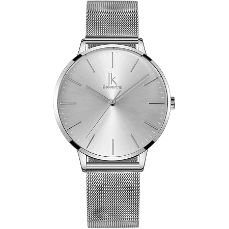 Montre Femme Alienwork SK Minimalist Ultra-Mince Élégante - Quartz Cuir
