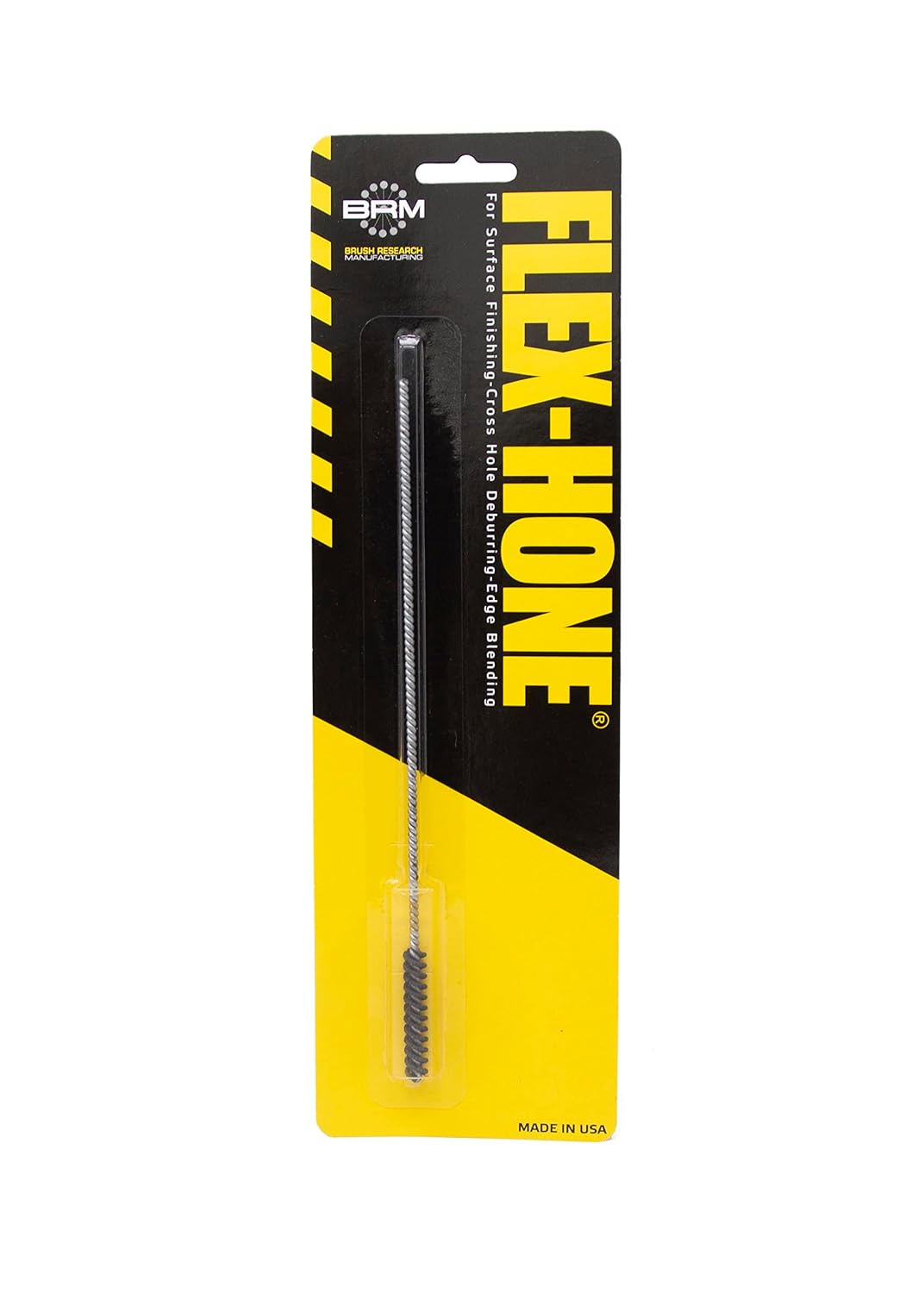 Brush Research CHB64M400BC Chamfer FLEX-HONE®, 0.252" (6.4mm) Diameter, 0.016"-0.030" Chamfer, 400 Grit, Boron Carbide Abrasive (Pack of 1)