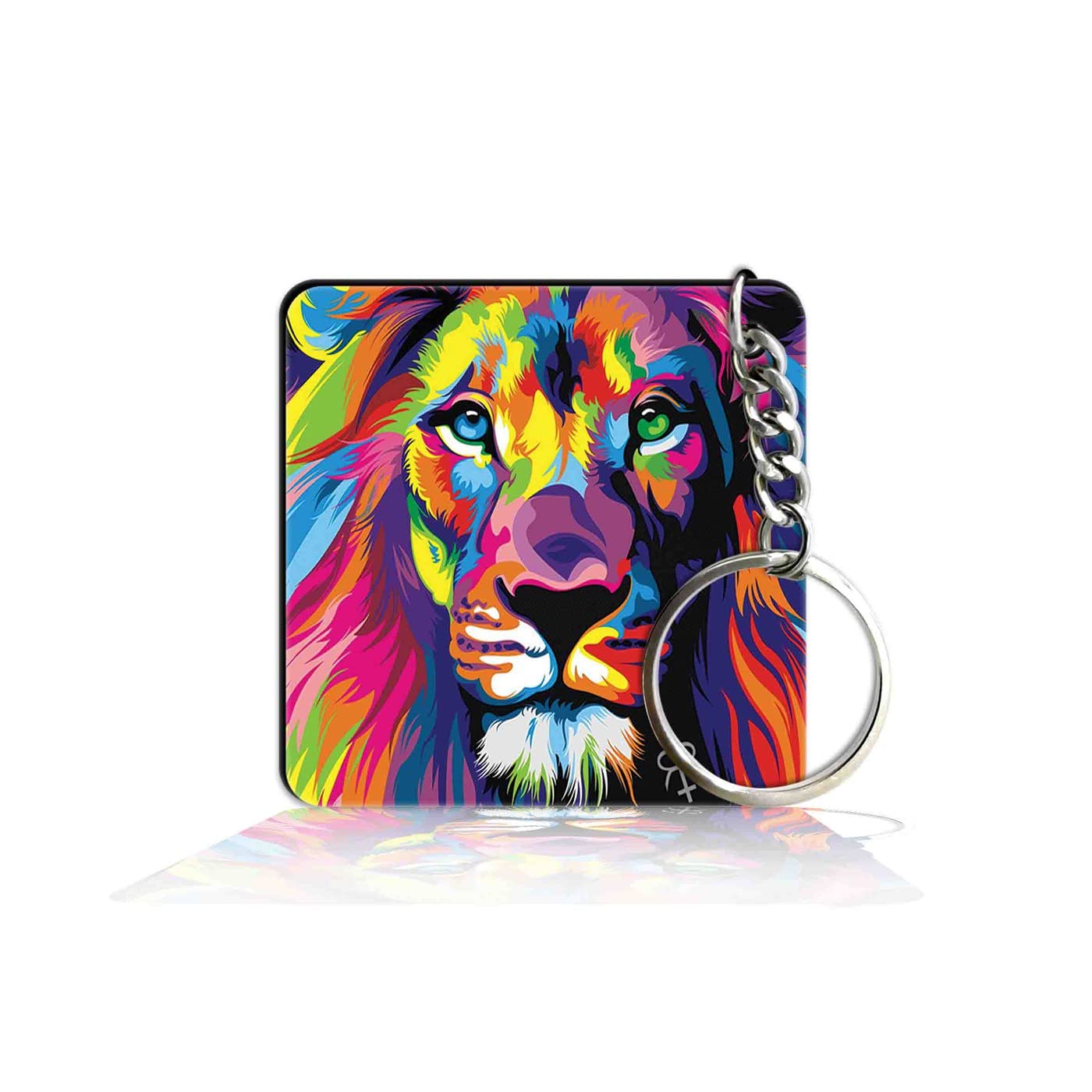 party gift Printed Square Keyring Keychain for Bag Wallet Purse Bike Car Cycle Lock Key House Keys 109-picture-25