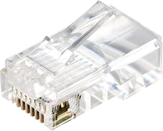 エレコム 自作用RJ45コネクター Cat5e 単線 ヨリ線両対応 100個入 クリア LD-RJ45T100V2