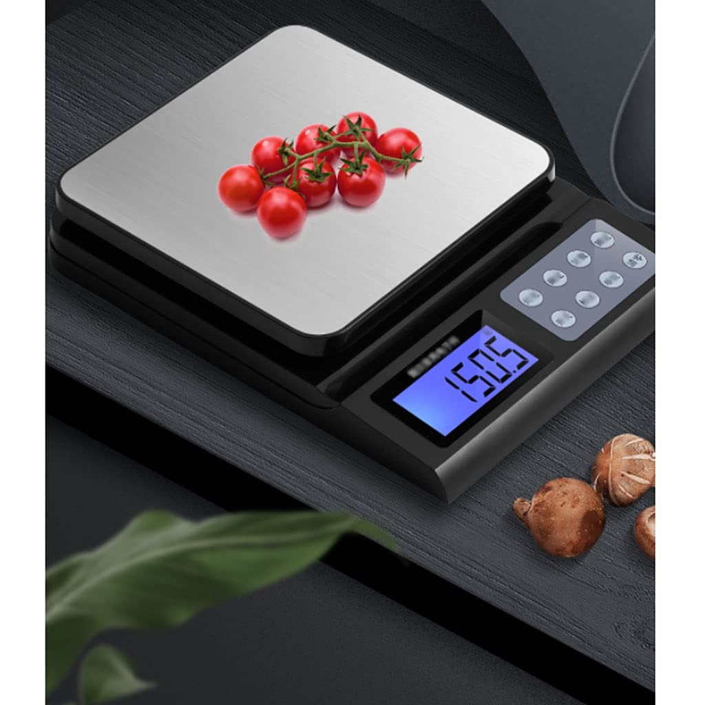 Báscula de cocina Báscula for alimentos, báscula de cocina digital multifuncional, utilizada for cocinar y hornear, preparación de comidas, pérdida de peso, acero inoxidable Suministros de cocina