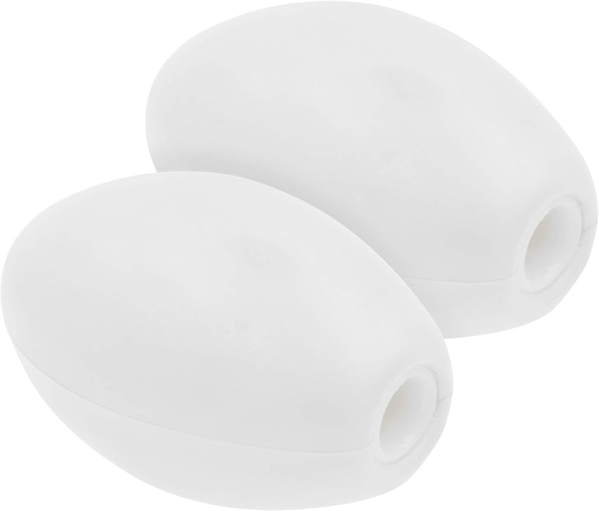 Flotadores de pesca en aguas profundas JEZERO: ideales para marcadores de senderos, flotadores de muelle, boyas de natación, kit de anclaje para kayak, boyas de piscina, pesca de cangrejos y barcos | Blanco, 6" x 3", paquete de 2