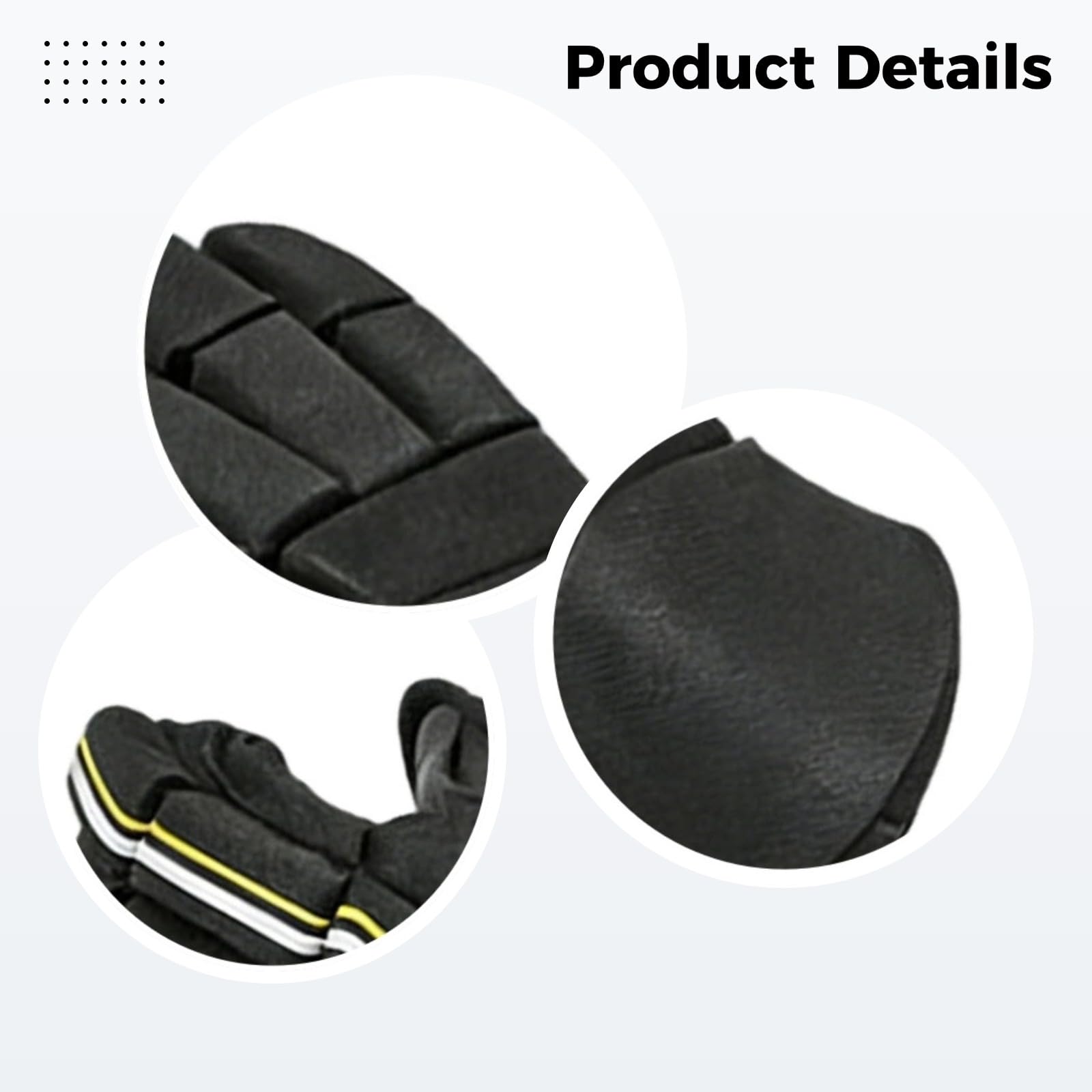 Gants de hockey pour jeunes joueurs, équipement de protection de 25,4 cm, avec rembourrage en mousse haute densité, design flexible, imperméable et respirant pour glace, roller, hockey sur gazon