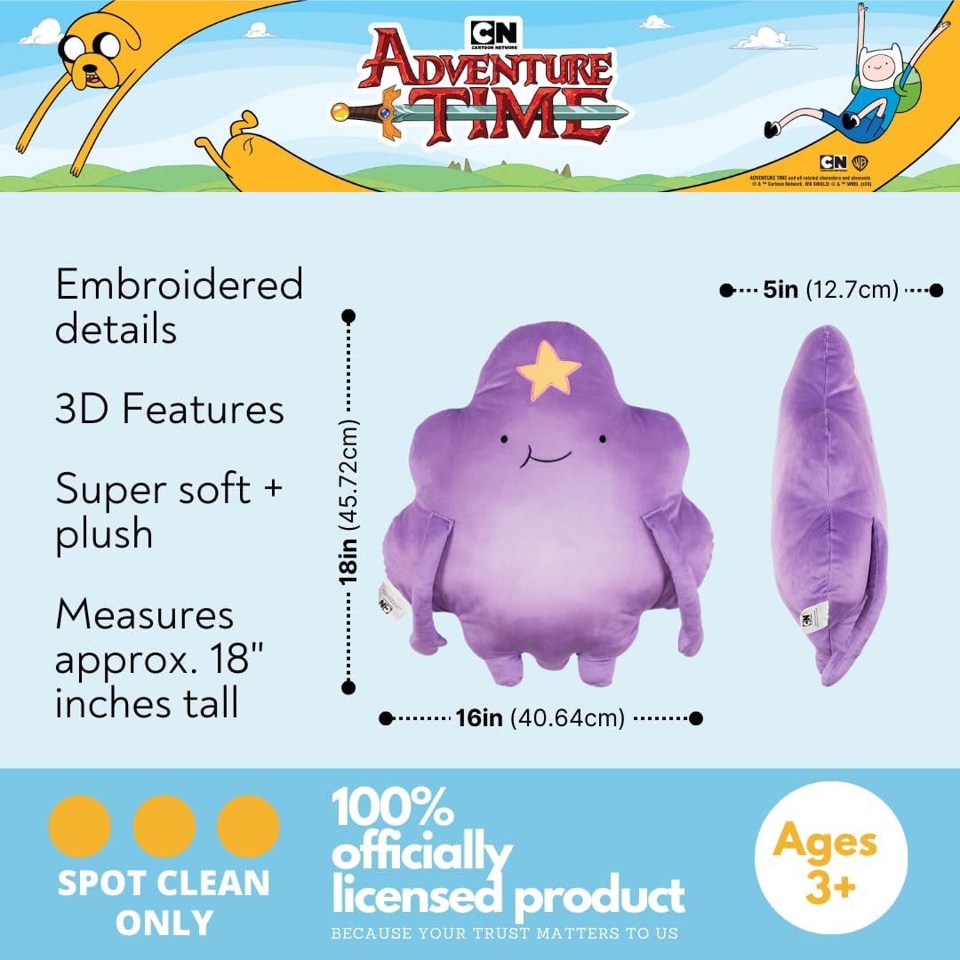 Collectibles Adventure Time Lumpy Space Princess LSP Bedding Super Soft Cozy Decorative Cuddle Pillow, (Officially Licensed Product) By Franco