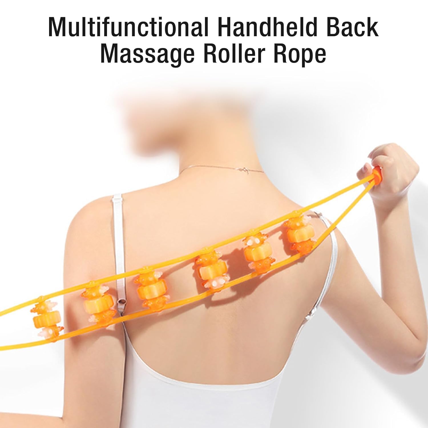 Oblivion Handheld Back Massage Roller Rope for Deep Tissue Muscle Relaxation, Portable and Flexible Massager for Neck, Shoulder, and Full Body Relief, Comfortable Grip for Home & Travel Use Oblivion Handheld Back Massage Roller Rope for Deep Tissue Muscle Relaxation, Portable and Flexible Massager for Neck, Shoulder, and Full Body Relief, Comfortable Grip for Home & Travel Use