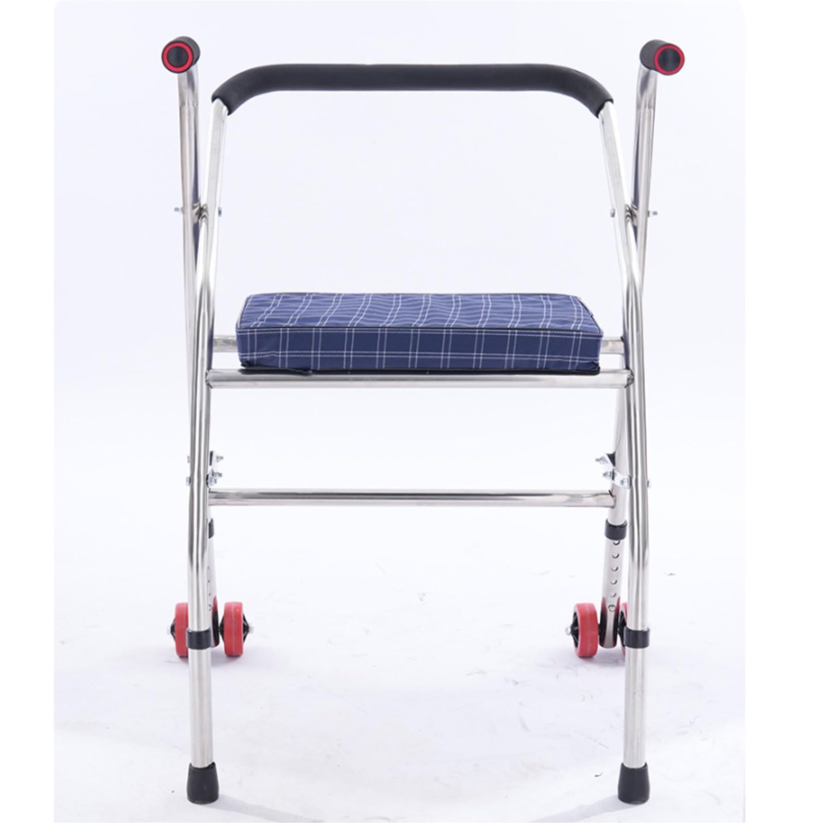 Andador Andador plegable con ruedas Andador con ruedas delanteras Andadores ligeros con asiento for adultos mayores