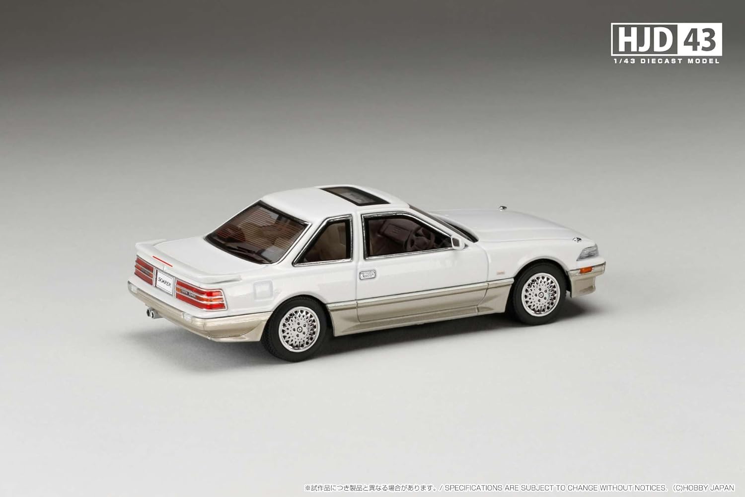 ホビージャパン(HobbyJAPAN) Hobby Japan HJD43 1/43 Toyota Soarer 3000 TWINCAM 24 GT-Limited (MZ20) 1988 Crystal White Toning II Finished Product HJD432002CW