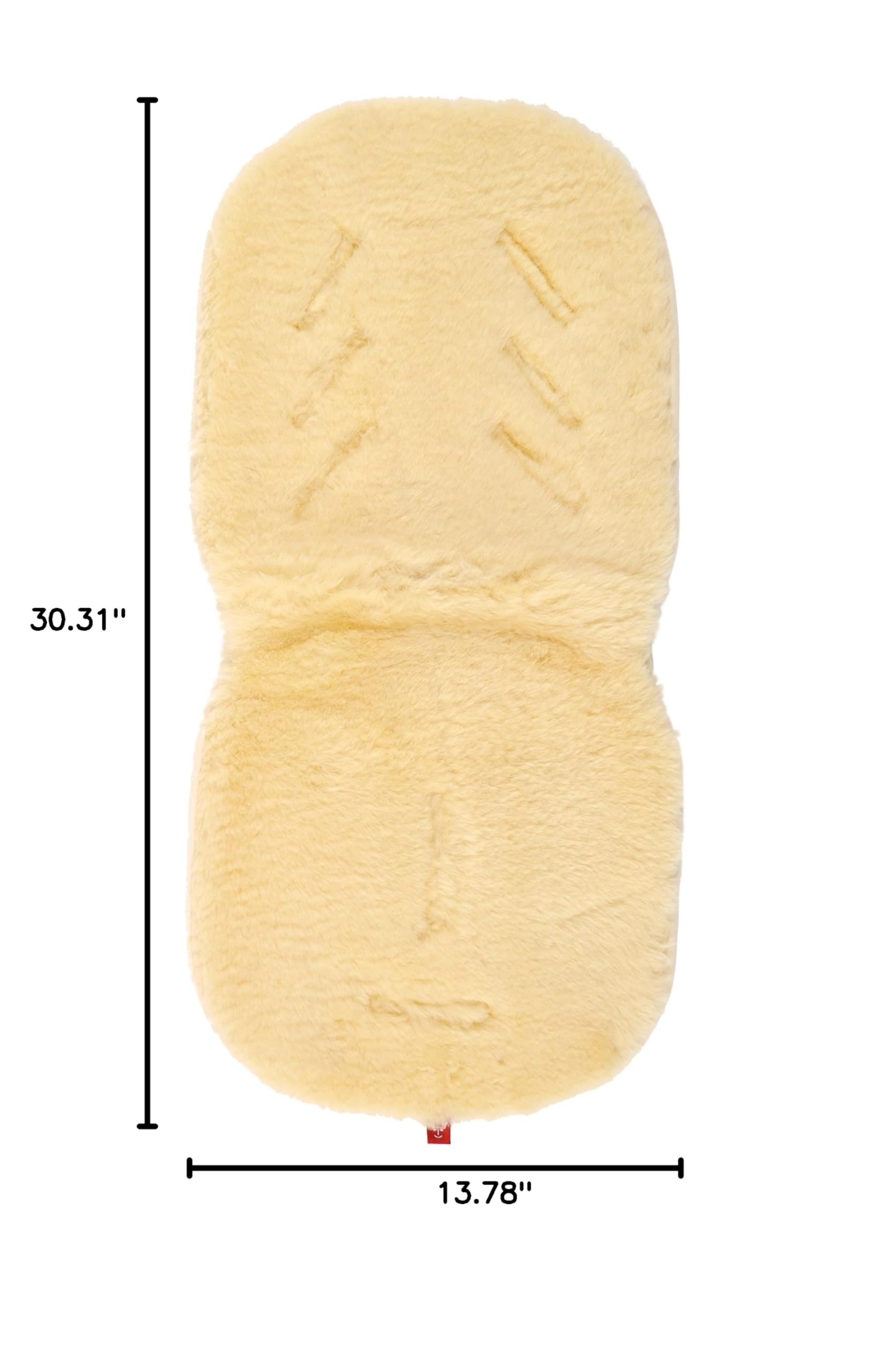 Kaiser Naturfelle 66000 - Vello d'agnello per passeggino, forma universale, 35 x 80 cm
