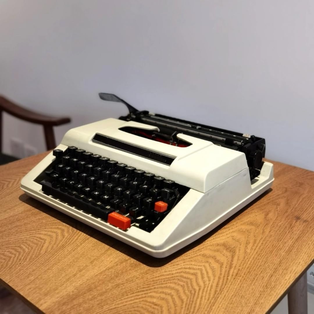 Macchina da Scrivere Vintage, Tastiera Meccanica, Arredamento per Ufficio, elaboratore di Testi da Collezione, Scrittura su Busta, Appunti, romanzo