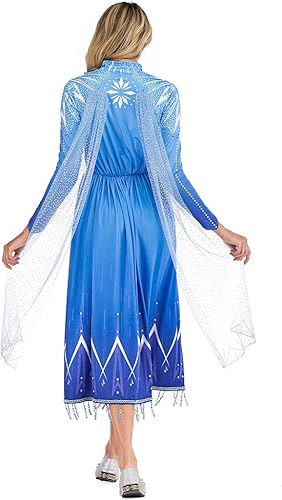 Miniatura 4 de Vestido de princesa para mujer, disfraz de fiesta elegante para adultos, Halloween, cosplay, Halloween, Navidad