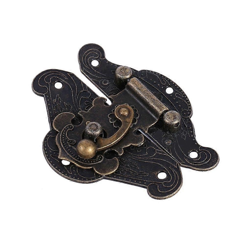 Joyhappst Image Color Latch Hasp, Antique Retro Vintage Decorative Lock Hasp Pad Chest Lock Plate For