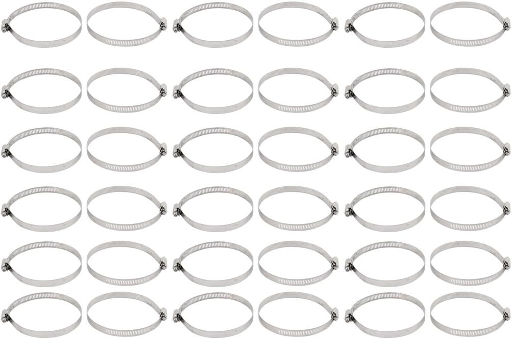 30pcs 91-114mm Fastener Clamping Range 12mm Width Steel Hose Clamp Model:98as388qo649