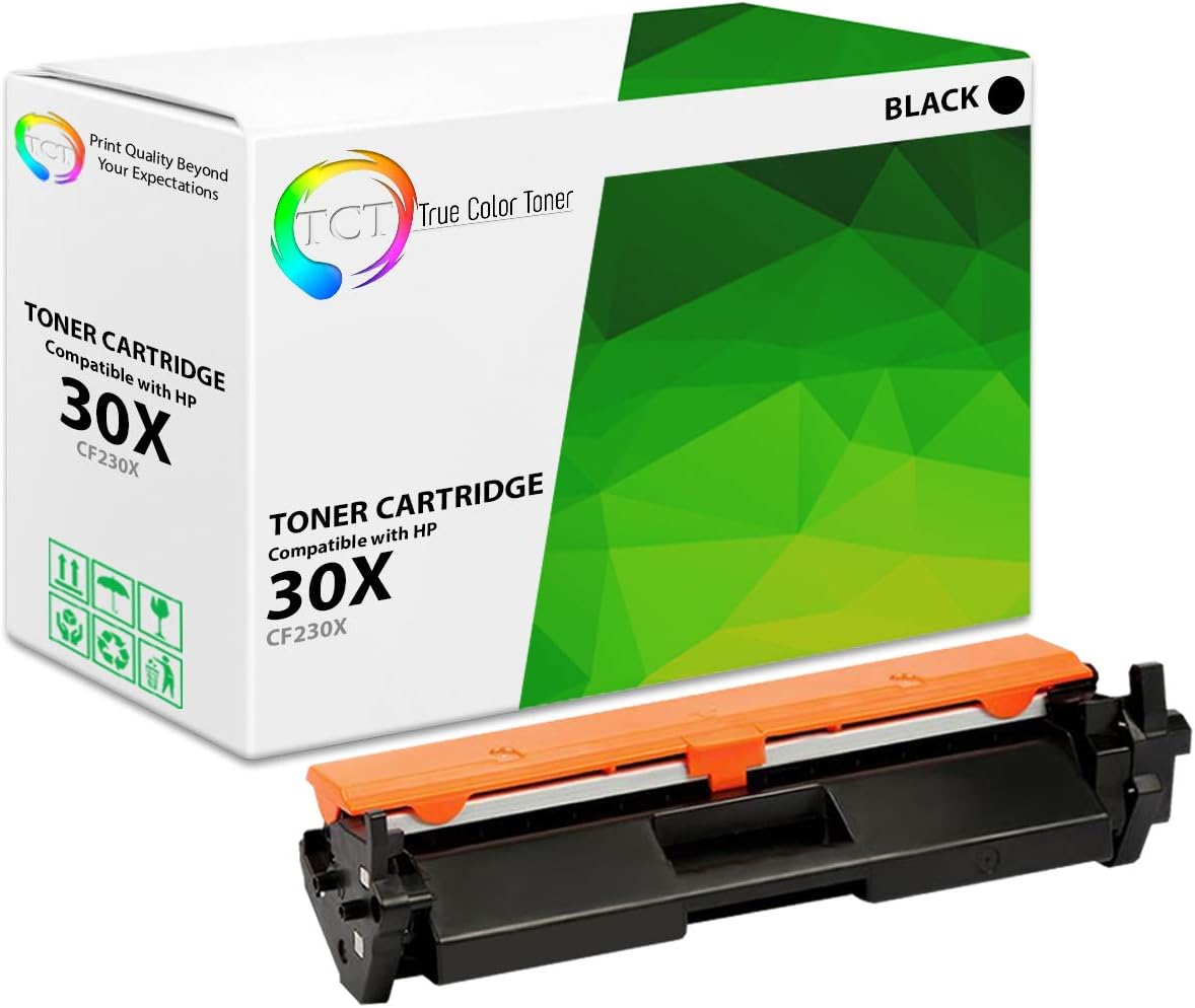 TCT 30X Toner Cartridge - Compatible Replacement for HP 30X CF230X Black High Yield Works with HP LaserJet Pro M203dw M203dn M203d, MFP M277sdn M227fdw M277fdn Printers (3,500 Pages)