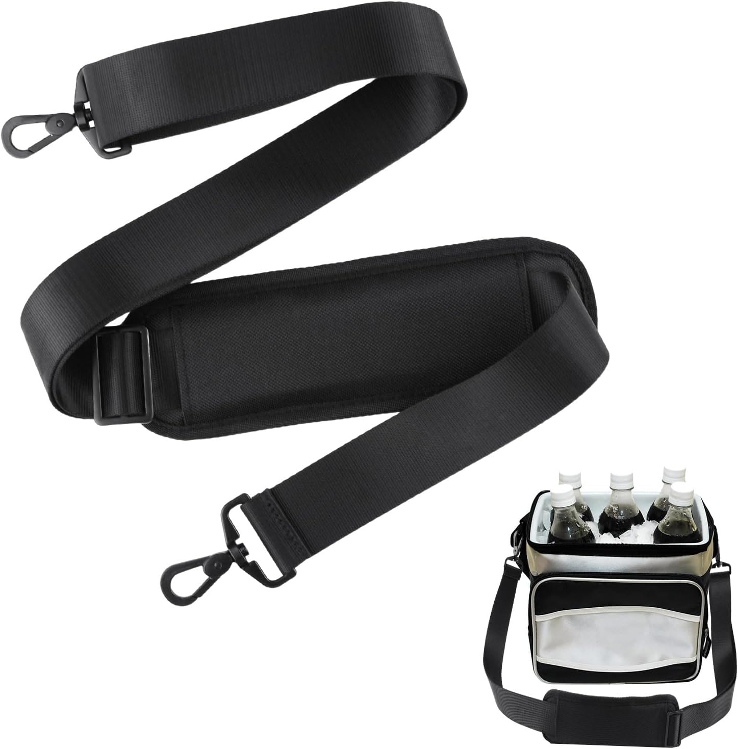 Universal Cooler Shoulder Strap for Yeti Cooler, Adjustable Replacement Shoulder Belt with Thick Soft Padded for Comfortable Carrying