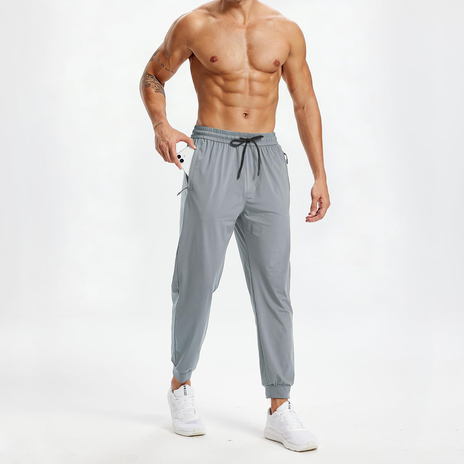 Rane Sports Pantaloni sportivi leggeri da uomo, traspiranti ed elastici, adatti per fitness, corsa e abbigliamento casual