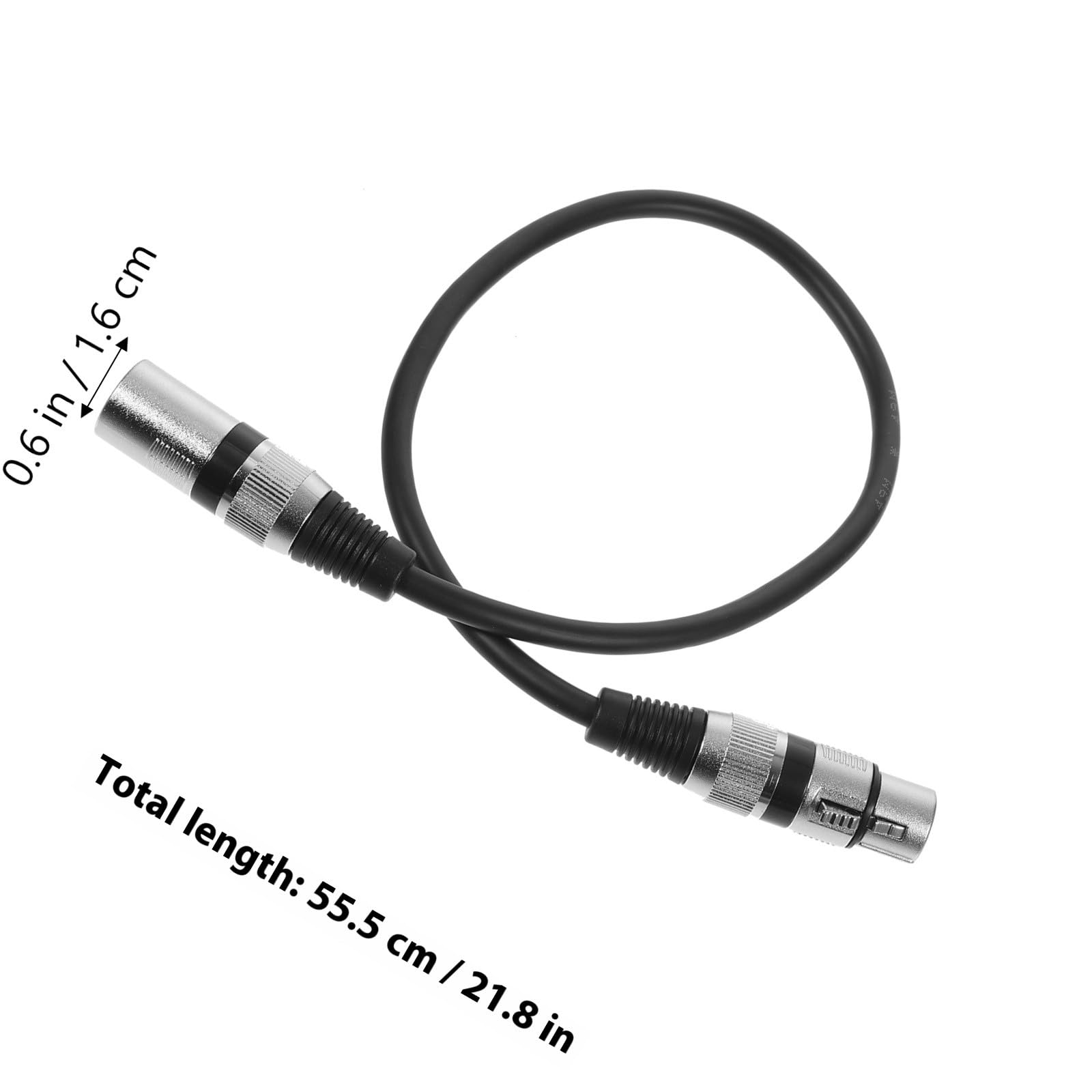 Cavo Microfono Xlr Maschio-femmina 3 Pin da 0,5 M Set 6 Pezzi per Connessioni Audio Ktv Riduzione Rumore Cavo Privo di Ossigeno per Dispositivi Audio Professionali
