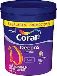 DECORA MATTE FOSCO BRANCO 20L - CORAL