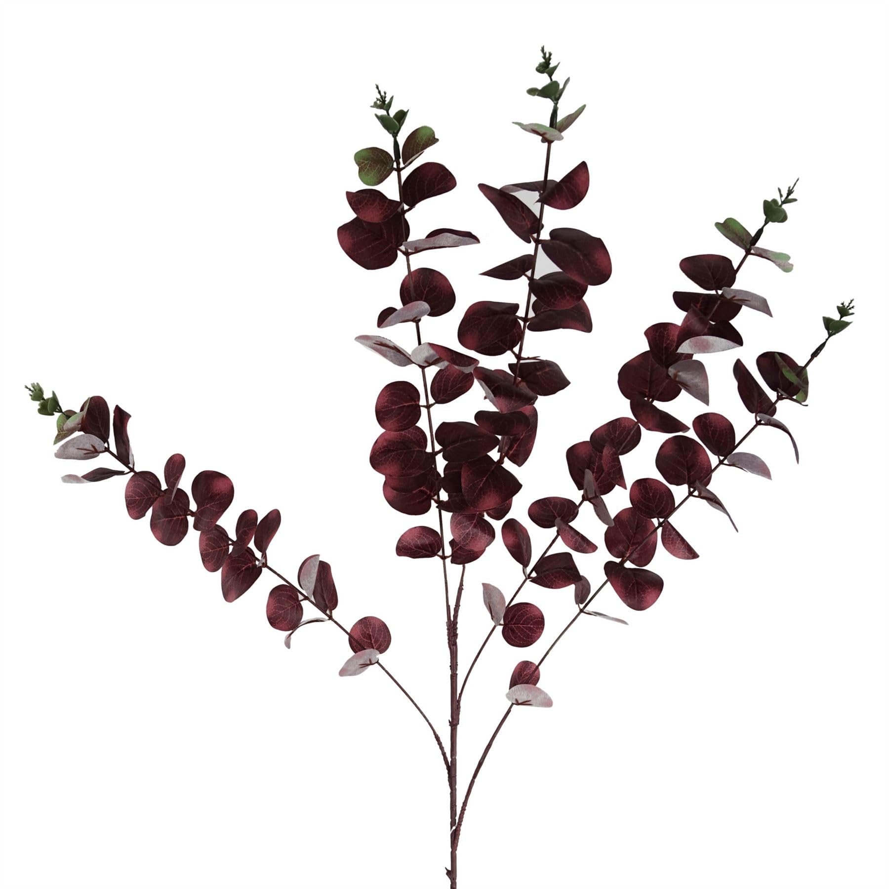 B&Q -  Artificial 100Cm Eucalyptus Foliage Burgundy