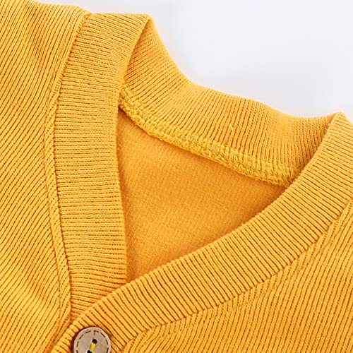 ASHER FASHION Kids Cardigan Sweater Toddler Cute Pattern Long Sleeve Button Down School Uniform Sweaters for Boys Girls2