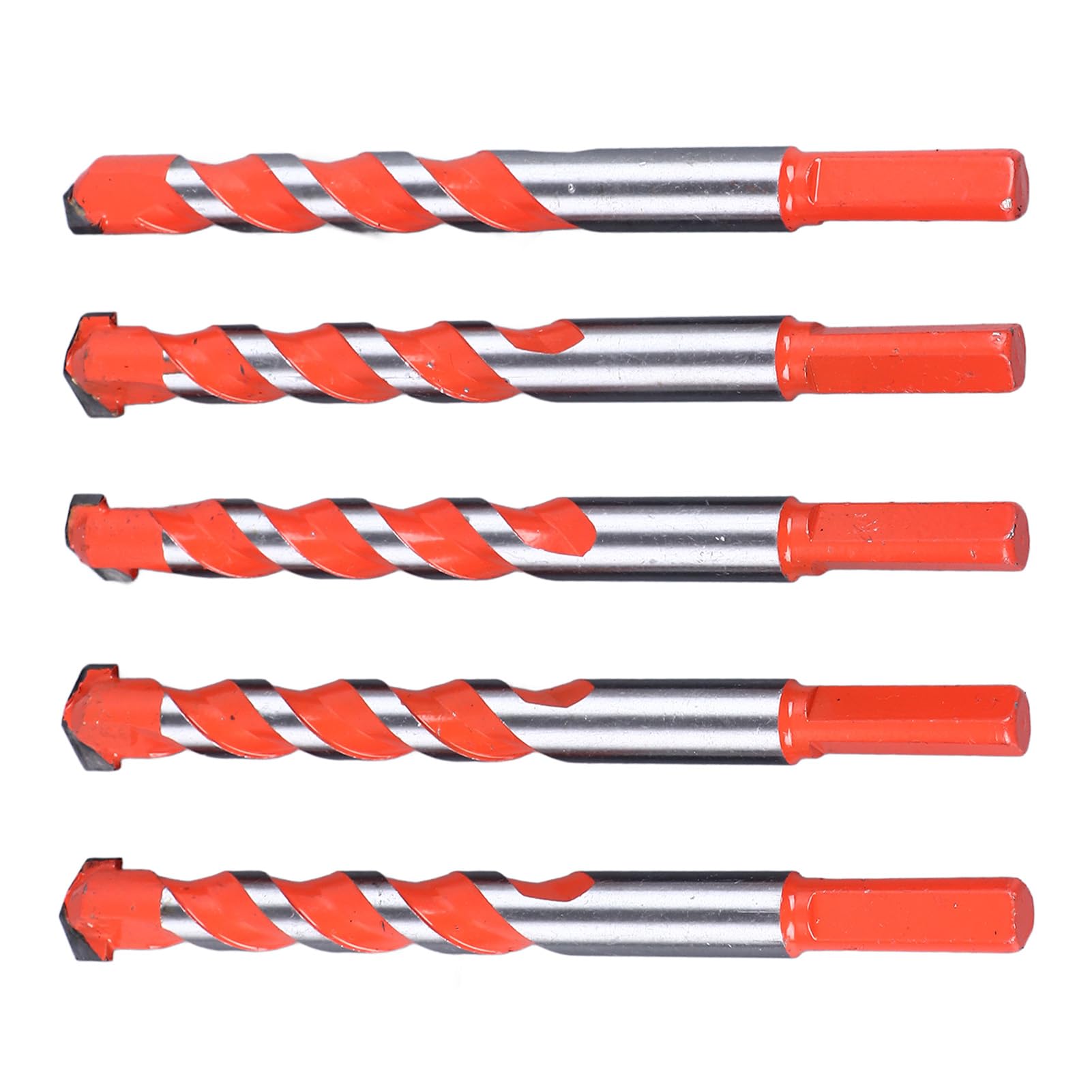 16.2mm Twist Drill Bit Set, Twist Drill Bits, Straight Shank Drills Bit 5PCS StraightShank Cemented Carbide Drill Bits for Metal, Plastic, Wood