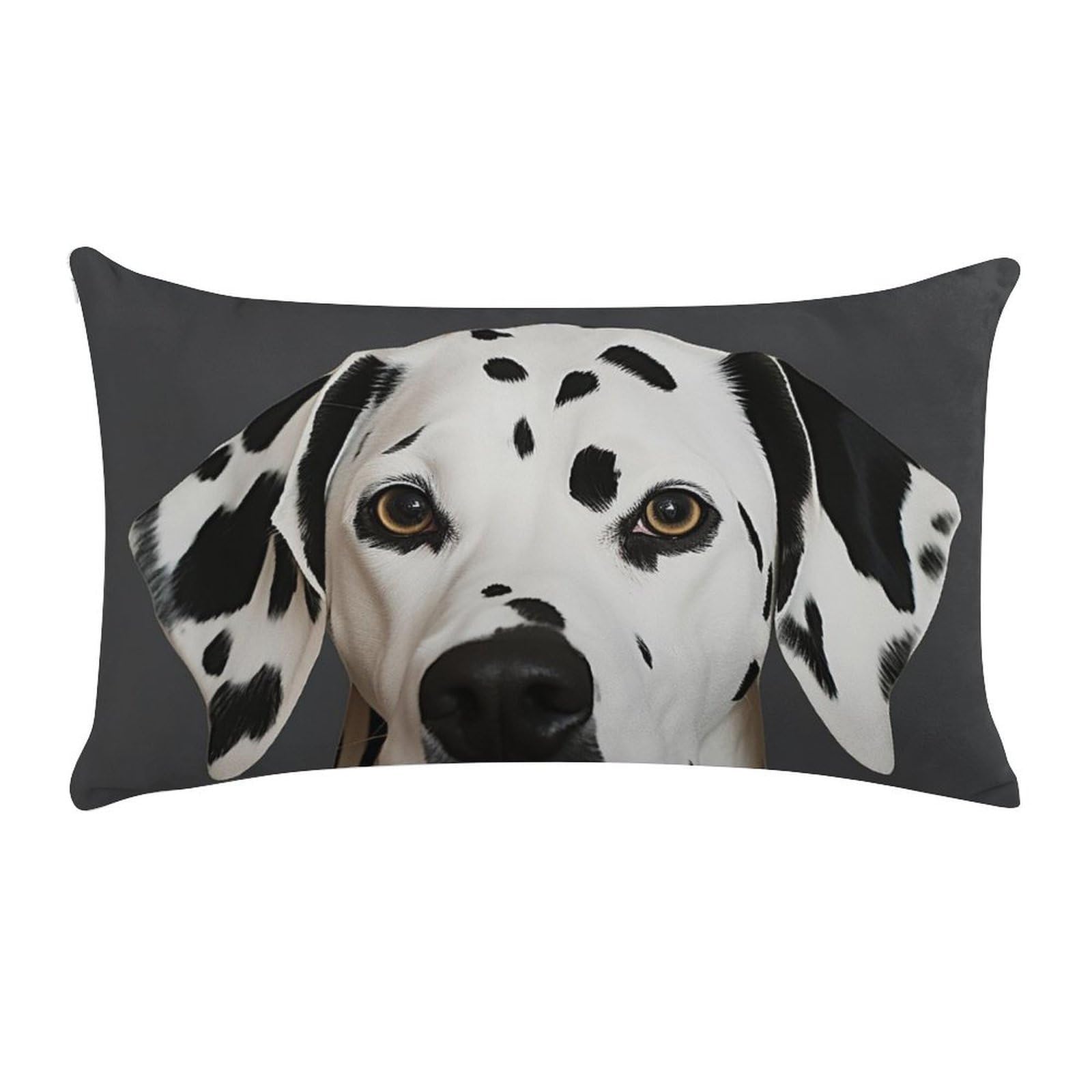 Dalmatian Pillow Cases for Sofa, Super Soft Plush Pillow Cover with Zipper, Luxury Cozy Pillow Shams for All Seasons, Lightweight Pillowcases for Bedroom, 12" X 20"
