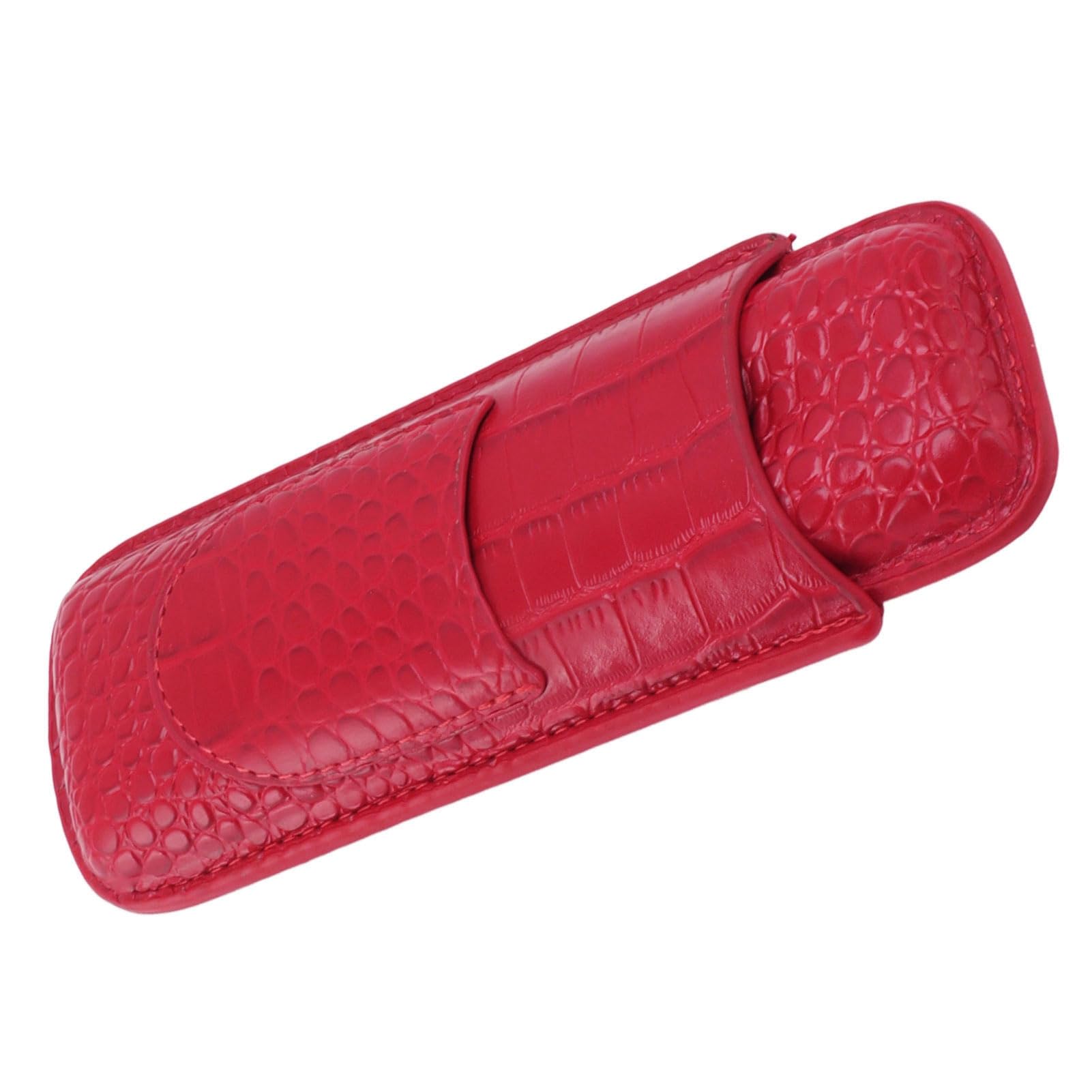 Qiilu Vintage Cigar Holder Soft Leather Portable Wear Cigar Humidor for Birthday - Case Accessories for Home and