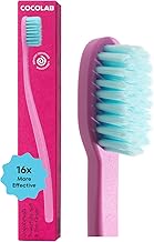 Cocobrush Ultra Soft Toothbrush by Cocolab, Compact Head Bristles for Teeth Cleaning, Sensitive Gums Oral Care, Manual Toothbrush for Adults and Kids, Cherry Blossom
