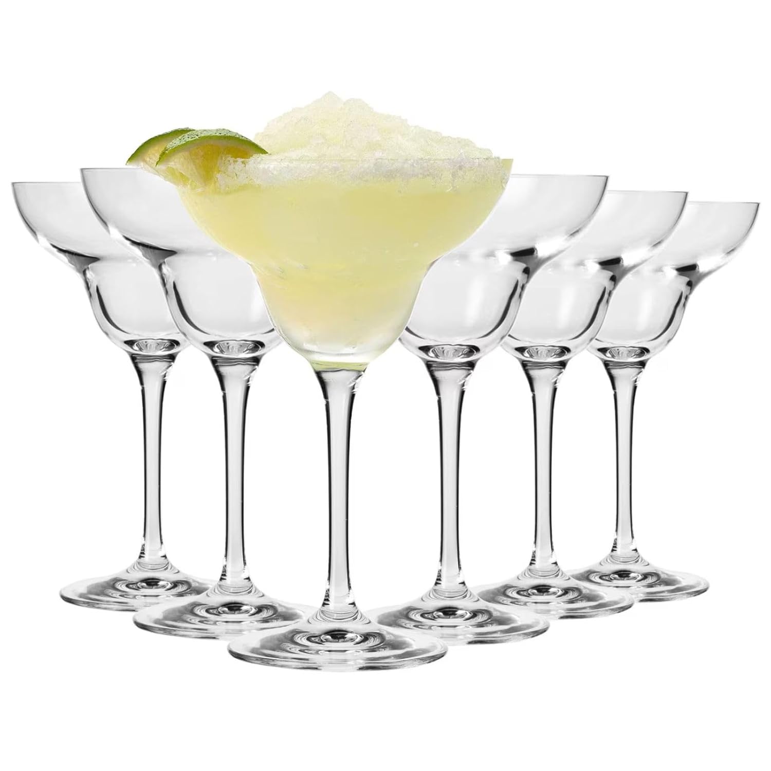 Krosno Margarita Cocktail Glasses Set of 6 9 1 oz Mixology Collection Ideal for Cocktails Frozen Desserts Dishwasher