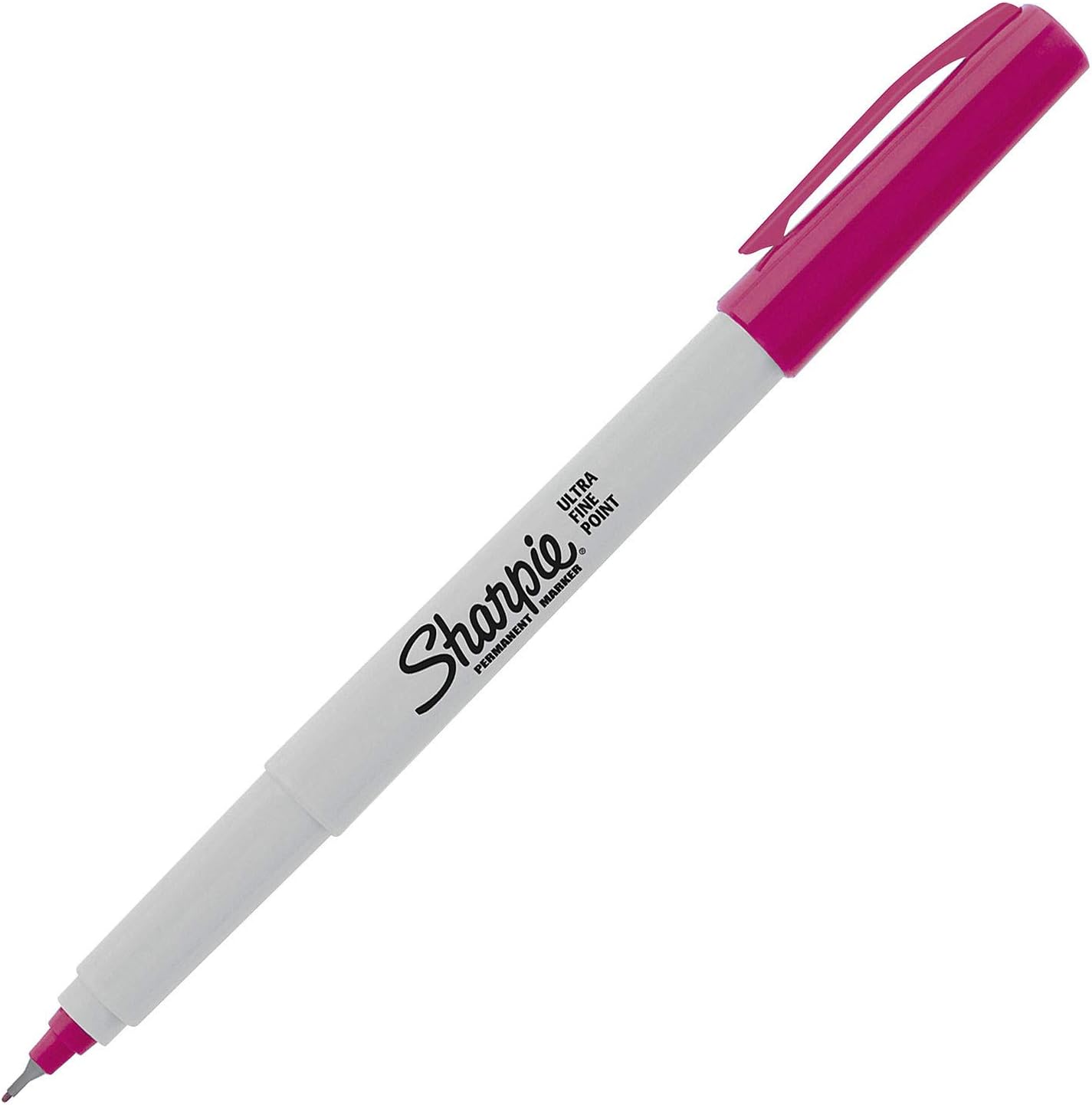 Sharpie Precision Permanent Marker Ultra Fine Point Berry Ink 12 Count Waterproof Smearproof Fade Resistant Quick Drying Long Lasting Suitable for All Surfaces