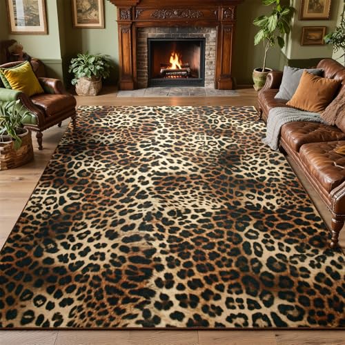 Tapete decorativo DweIke estampado leopardo 4x6 miniatura 7