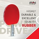 Stag Iconic Power Drive Plus Table Tennis Racquet Intermediate ITTF Approved Rubber (Multicolor) gallery image