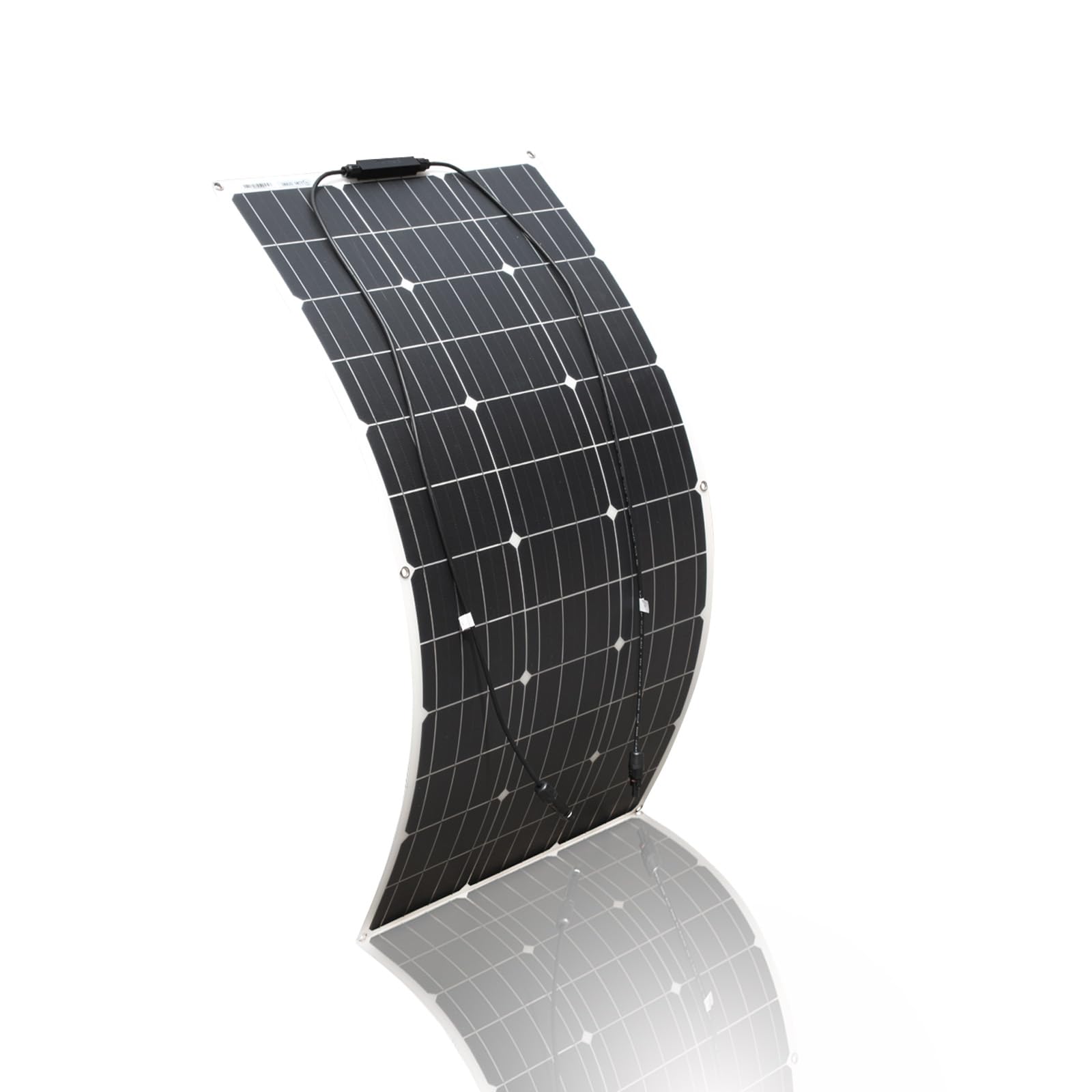 Pannello solare flessibile kit 100 W 12 V pannello solare caricabatterie con controller solare 10 A per roulotte, camper, auto e per caricare batterie da 12 V (100)
